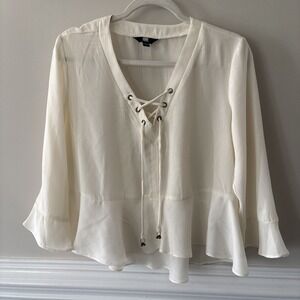 Frye Bohemian Top Size Large With Tassels